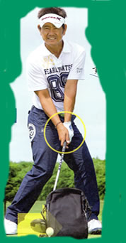 ゴルフのインパクト画像